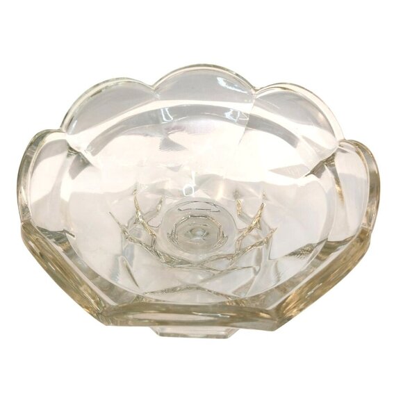 L E Smith Clear Glass Dominion Candy Dish Bowl Box With Lid 7.5" H Vintage Decor - Picture 6 of 10